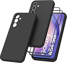 Tobfit Custodia per Samsung Galaxy A54 5G con 2 Vetri Temperati, Cover in Silicone e Pellicola Proteggi Schermo