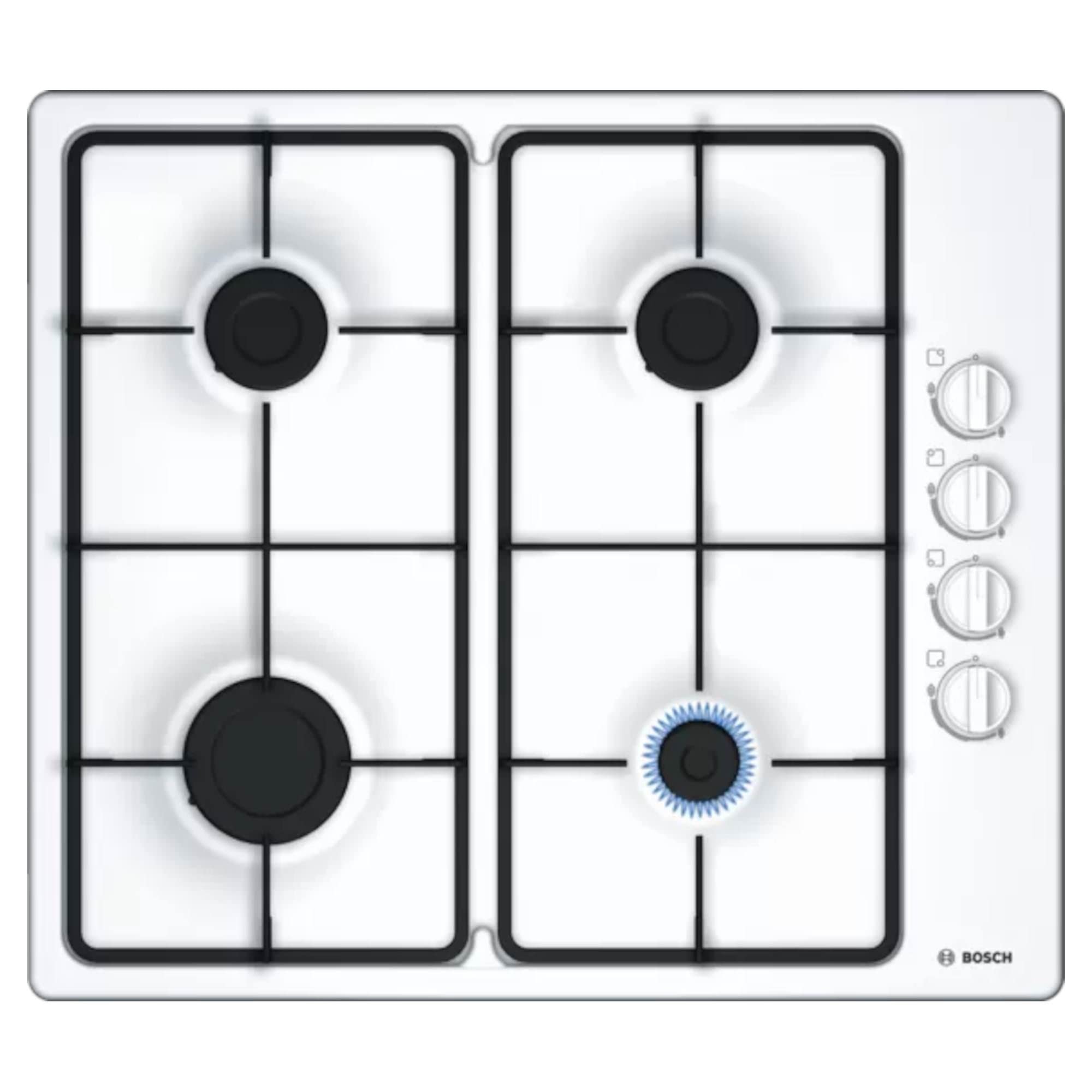 Bosch Home & Kitchen Appliances Bosch Serie 2 PBP6B2B60 Gas hob, 60 cm, White