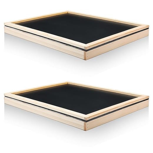 2 Pack 10-Frame Universal Solar Fume Board Beekeeping Bee Hive Solar Fume Board Beekeeping Tool Supplies for Bee Hive