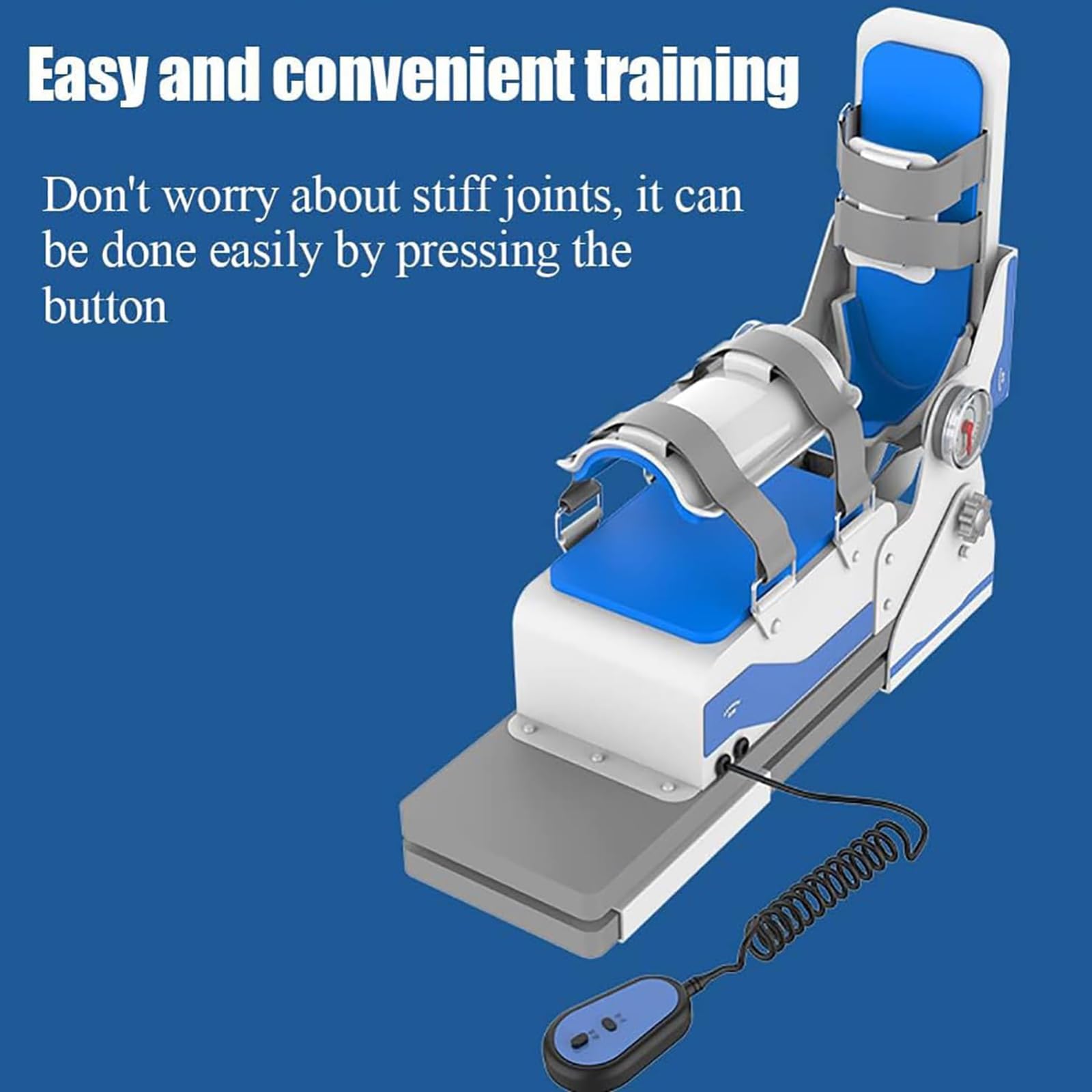 Ejercitador Eléctrico De Estiramiento De La Articulación Del Tobillo, Equipo De Rehabilitación De Tobillo Con Control Remoto, Ángulo De Dorsiflexión Y Flexión Plantar De 40°, Para Rehabilitación