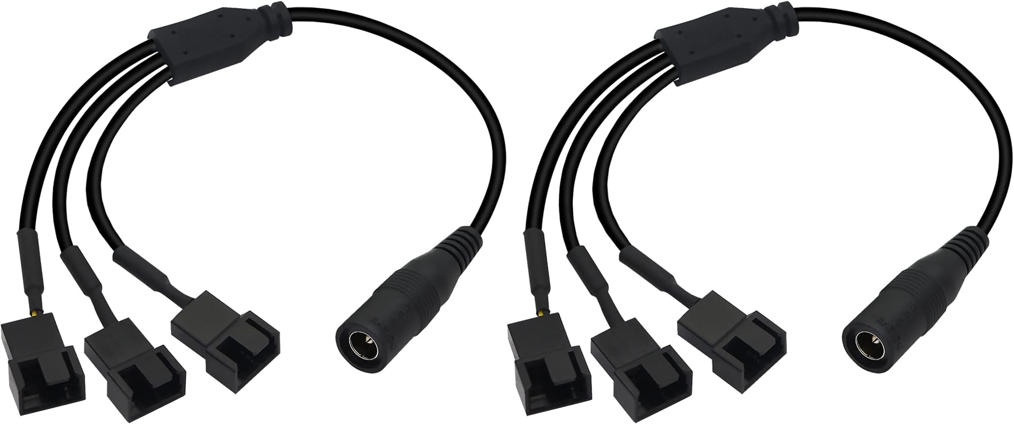 KUOQIY 34 Pièces Adaptateur D'alimentation DC, 5.5x2.1 Mm Femelle à Mâle Adaptateur, Barrel Jack Connecteur, Avec 1 Pièce Câble, Pour Ventilateurs, Routeurs, Lampes De Bureau, Ordinateurs