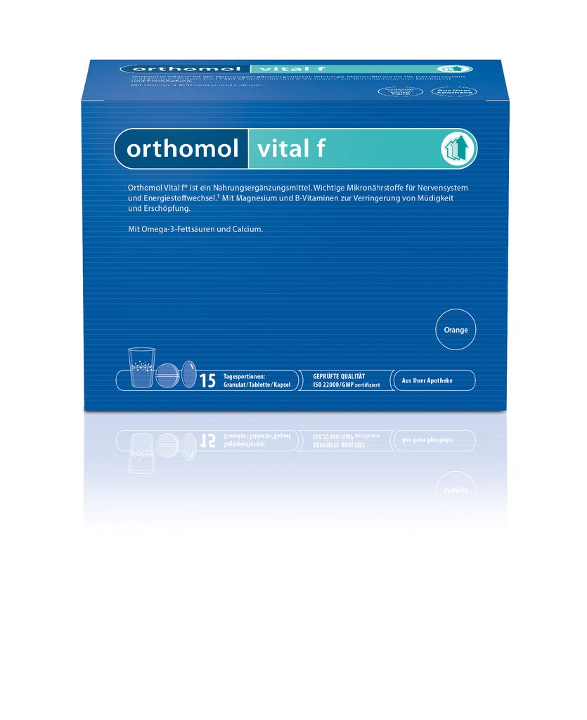 Orthomol Vital F/Granules Capsules Combo Pack, 30Pieces, Pack of 1x 486g by Orthomol