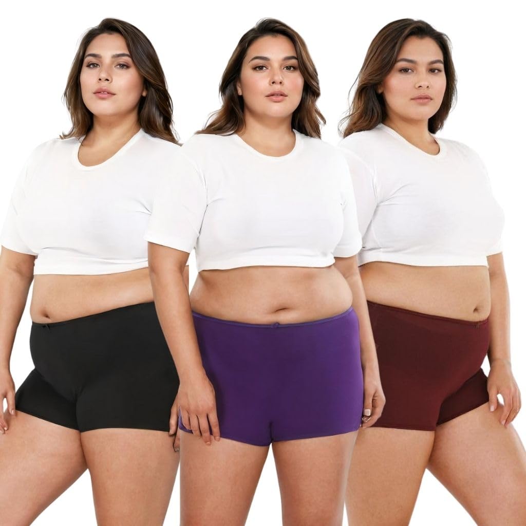 Adira | Boy Shorts Panties for Women | Plus Size Brzee Boyshorts | Lightweight Cotton-Elastane Fabric | Super Stretchy for... - Review, Price and Buying Guide