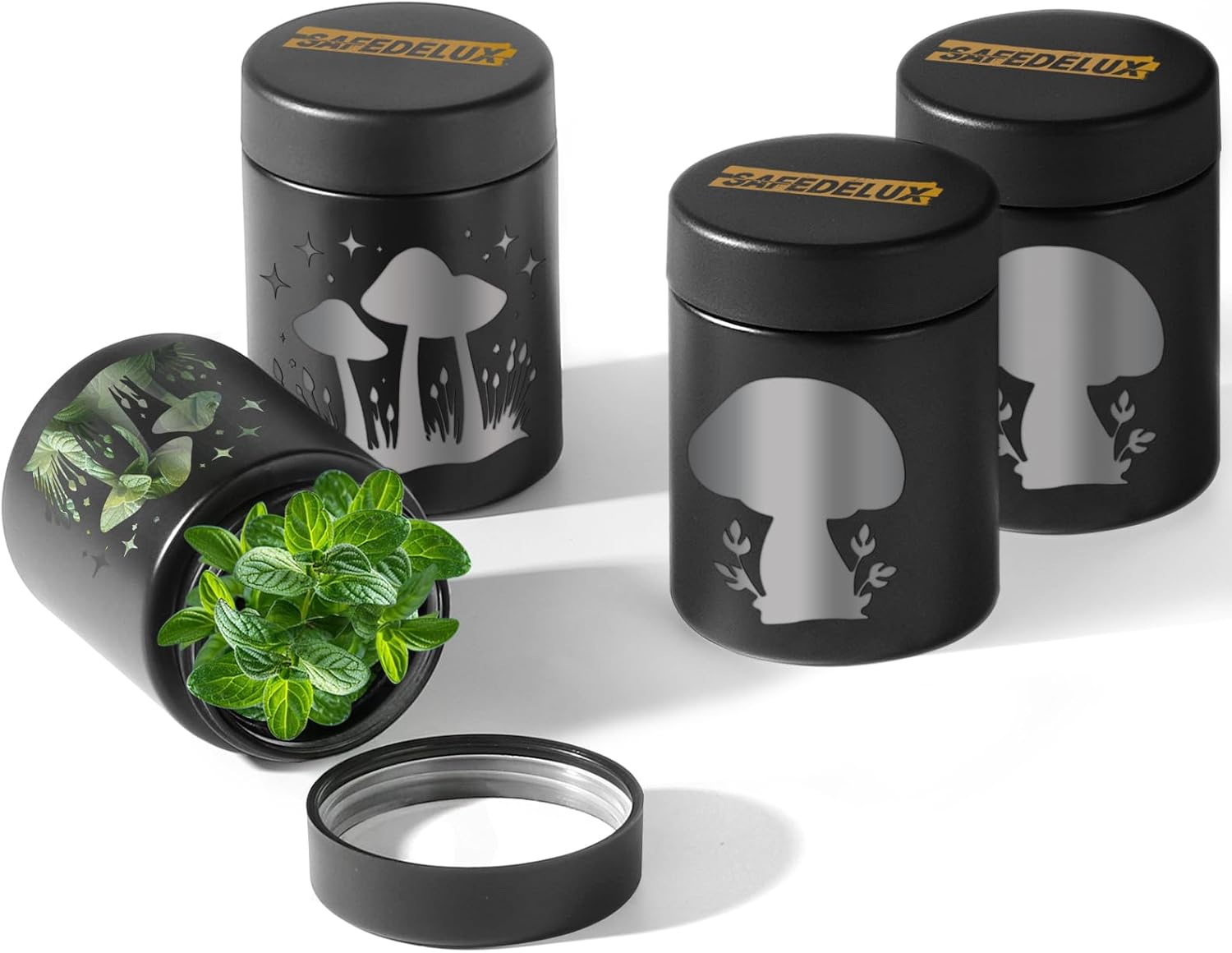 Bundle-2 Items: Smell Proof Jar, Smell Proof Bag