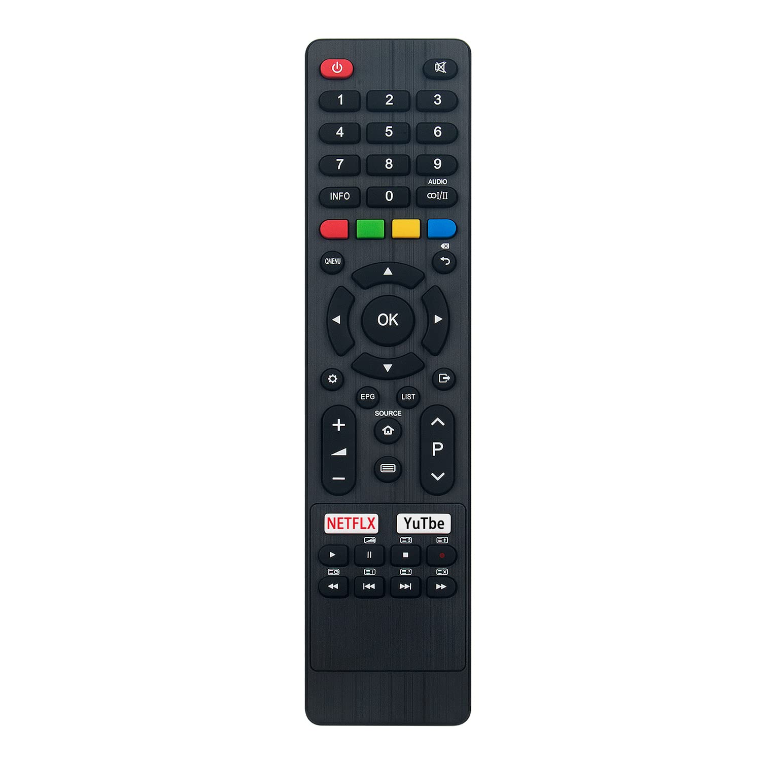 ALLIMITY Ersatz-Fernbedienung RM-C3607 Für JVC Fernseher – Kompatibel Mit Vielen LT-Modellen (z.B. LT-43VA3000, LT-55VA3300)