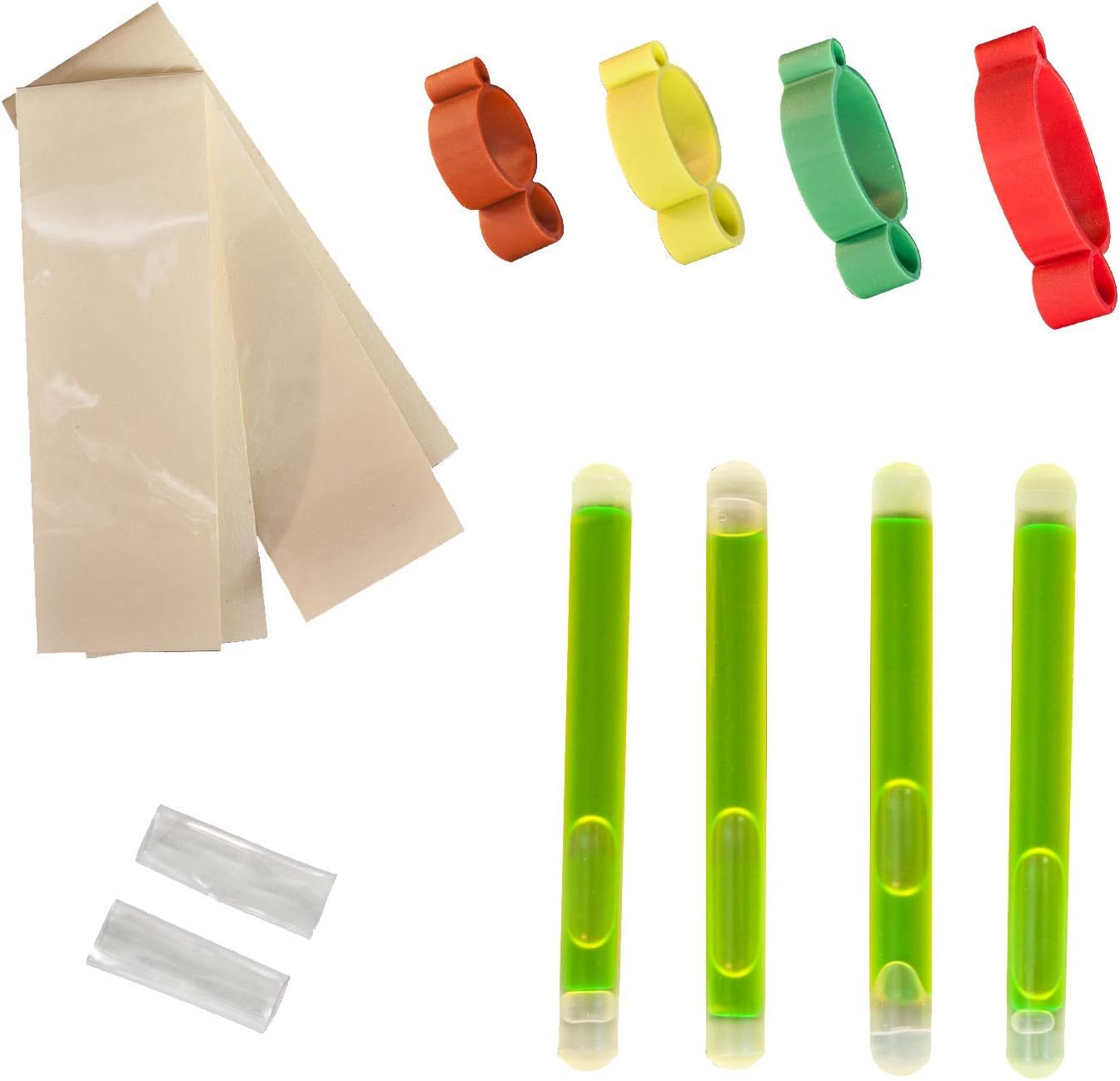 Rod-N-Bobb's 3-Inch Pole Float Beacon (4-Pack), Green