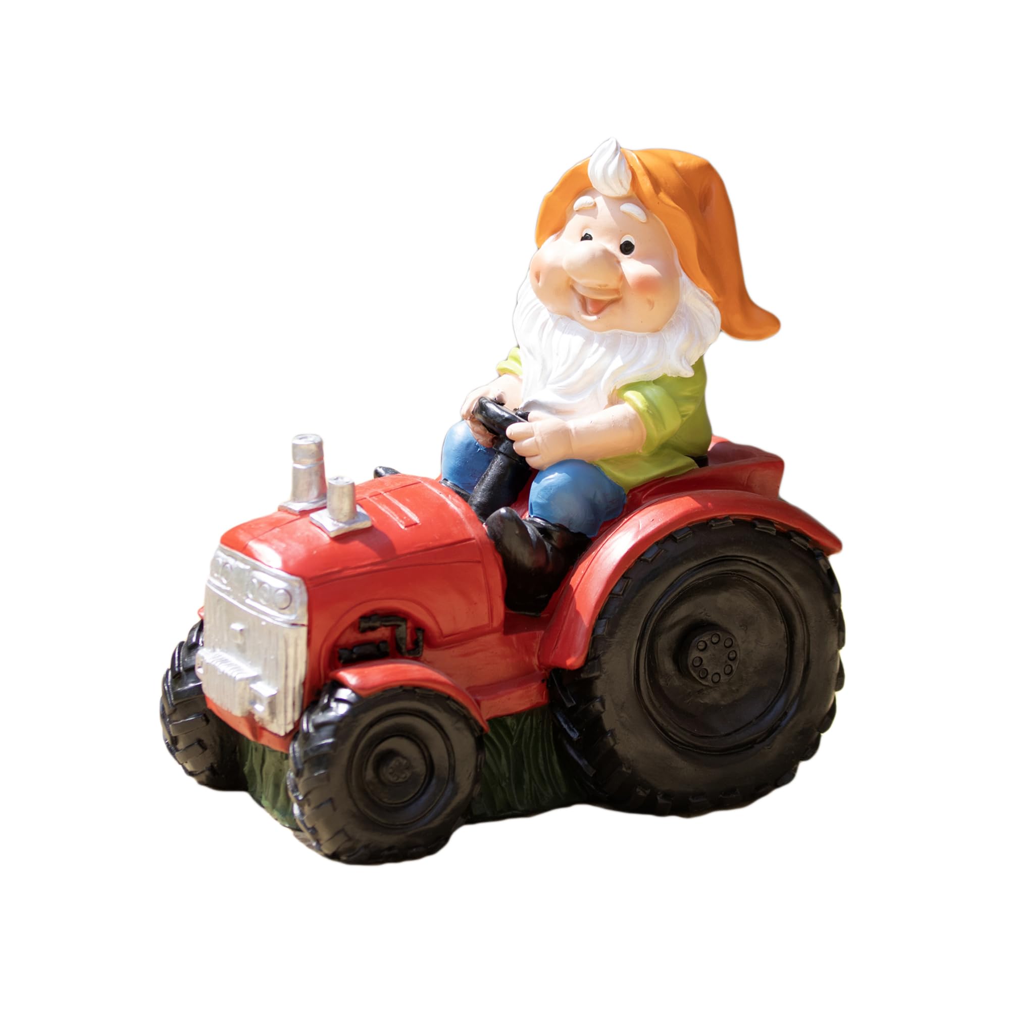 Darthome Terry The Tractor Garden Statue 29x29x19cm Resin Outdoor Farmer Novelty Sculpture Ornament