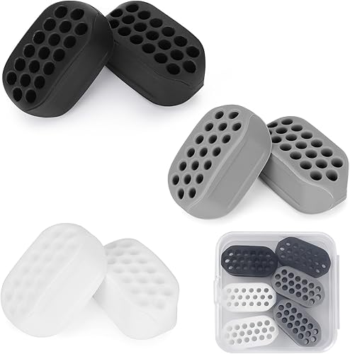 Ejercitador de mandíbula para hombres y mujeres (6 piezas), 3 niveles de resistencia, potente entrenador de mandíbula para usuarios principiantes,