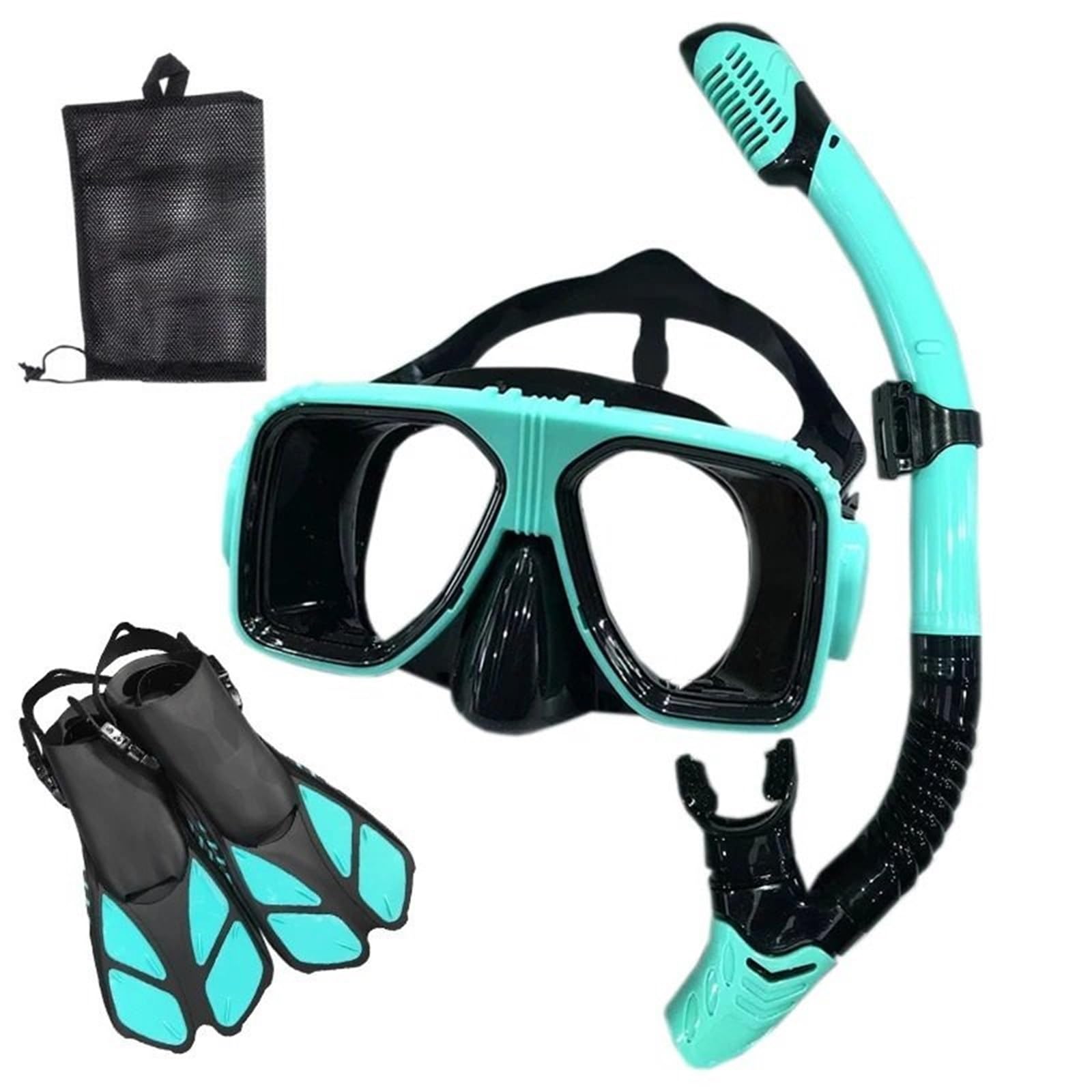 Máscara de Snorkel Buceo Máscara de Buceo y Gafas de Buceo con Tubo de respiración, Conjunto de Tubo de natación para Adultos Unisex