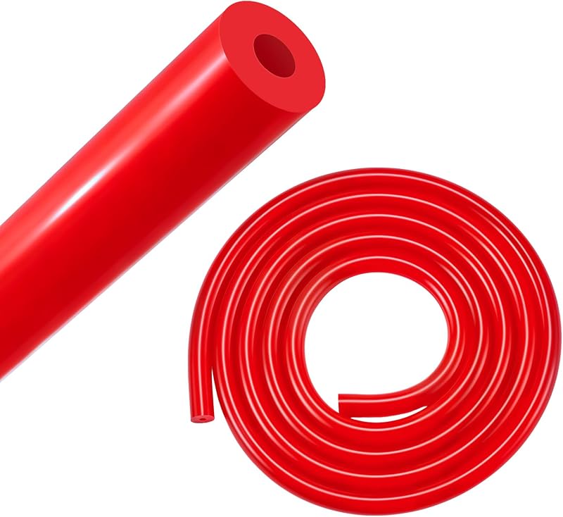 Mangueira de vácuo em silicone EVIL ENERGY 4 mm x 10 mm, 1,5 m, vermelha – 1 unidade