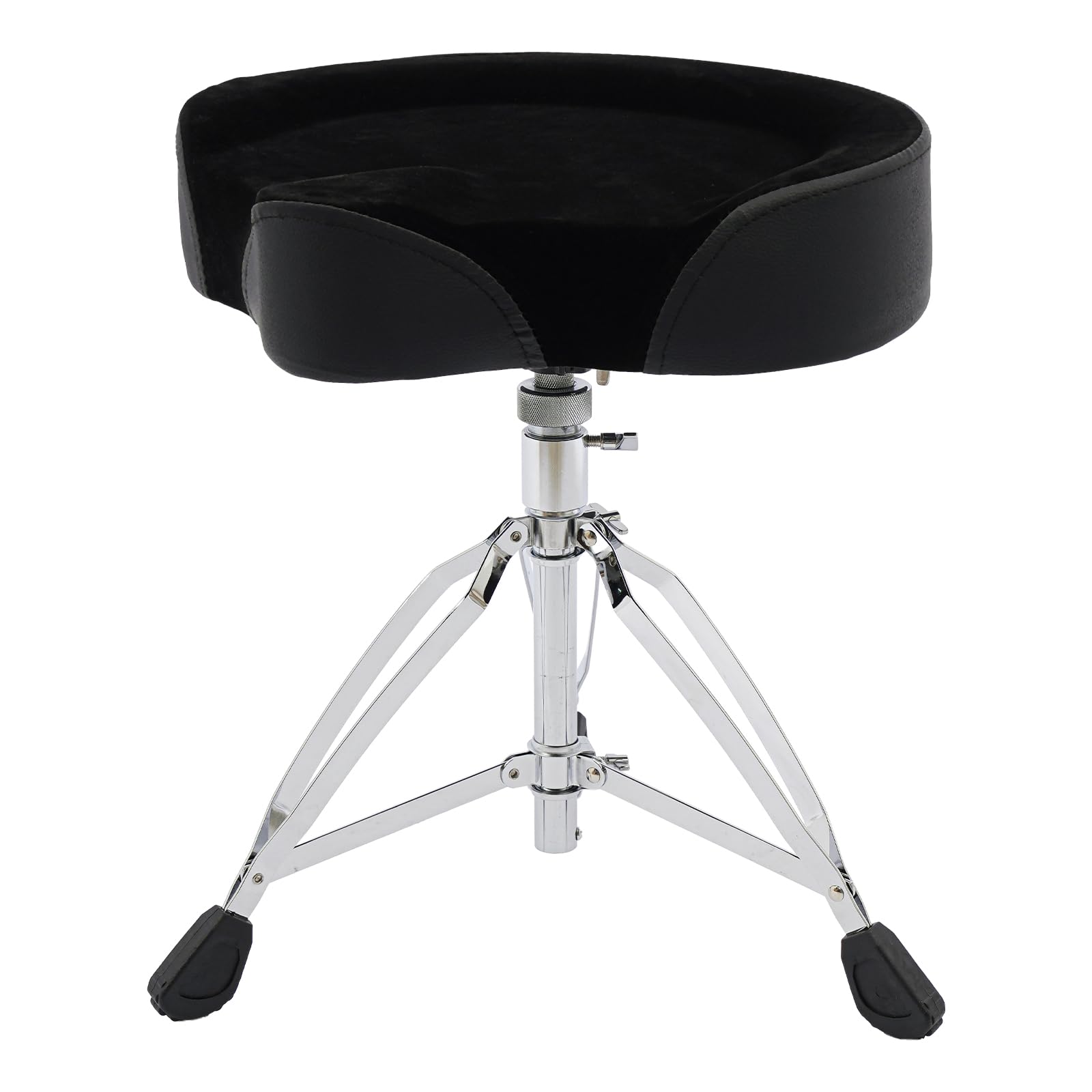 Sattelform Schlagzeughocker, Höhenverstellbar 45-68cm mit Gepolsterter