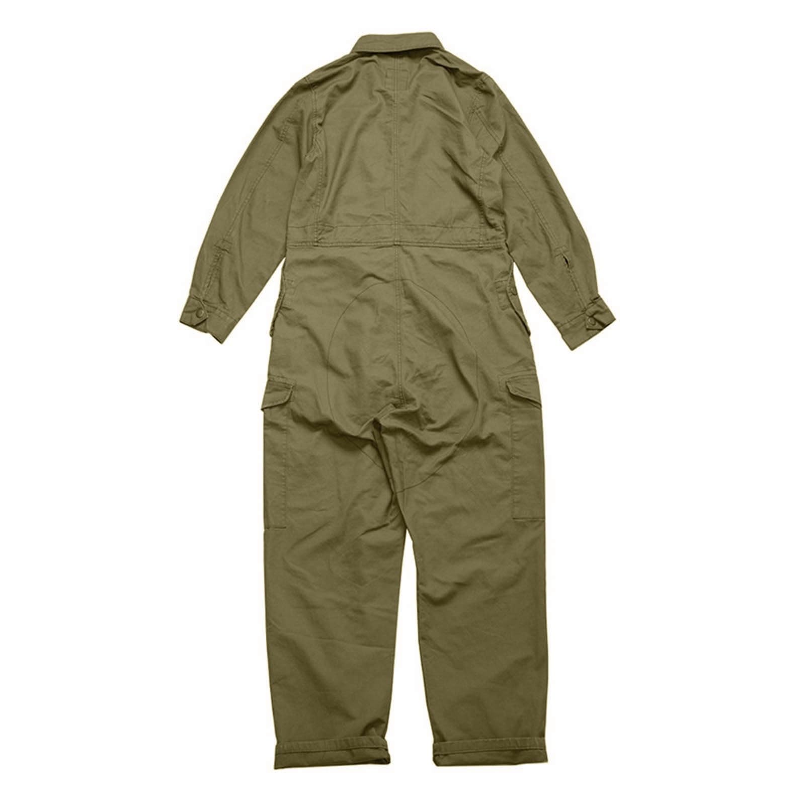 Generisch Tuta da lavoro da uomo, a maniche lunghe, con tasche multiple, artigiani, officina, abbigliamento da lavoro per uomini, tute di protezione, uniformi da lavoro a maniche lunghe