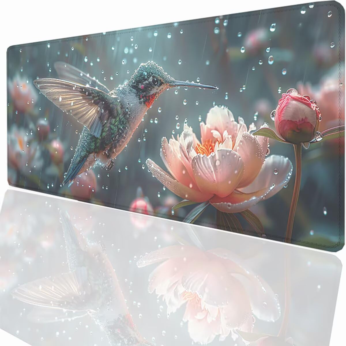 Tappetino per Mouse Gaming XXL 1200x600x3mm– Ufficio Mousepad Grande – Migliora la Velocità e la Precisione Tenuta Stabile Sottomano per Ufficio e Casa Accessori Scrivania Fiori PjY11261 N-U