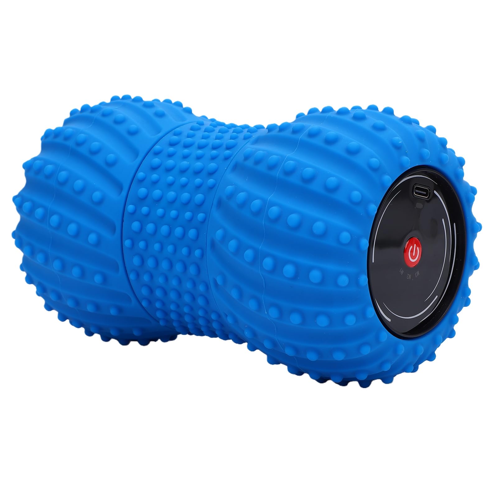 Bola de Masaje Eléctrica de maní, Masajeador de Tejido Profundo de Plástico Recargable con de Sonido Incorporado, Rodillo de Yoga de 800 MAh para Relajación Física y Liberación Miofascial