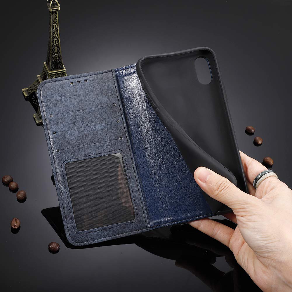 Cover per Xiaomi Mi 11 Lite 5G, Custodia Portafoglio Pelle Sintetica con TPU, Supporto Stand, Cover per Xiaomi Mi 11 Lite 5G Cellulare, Nero