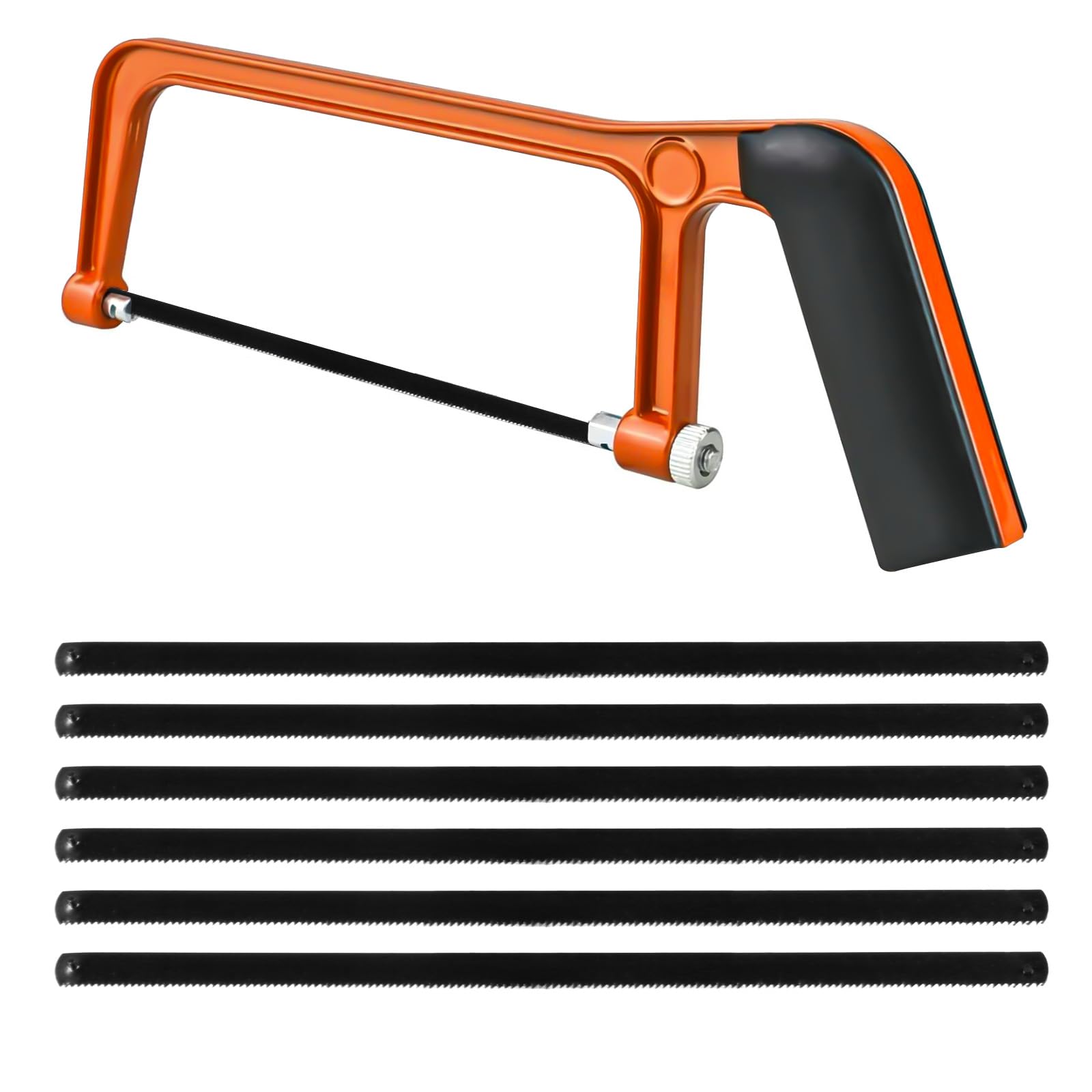 Juego De Sierra De Mano, Marco De Sierra Para Metales Con Mini Sierra Para Metales Con 3 Hojas De Sierra Reemplazables, Sierra De Mano Para Sierra De