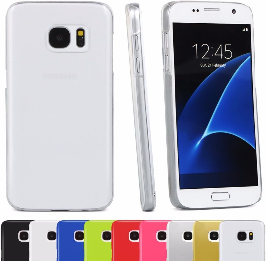 DeviceFun TM - Slim Fit Armour Snap On Hard Back Snap On Case Cover For Samsung Galaxy S7 with FREE Screen Protector