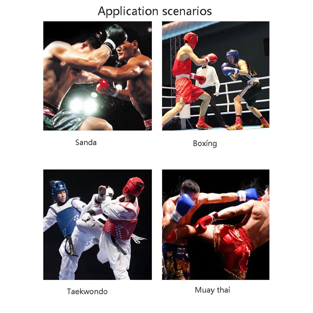 Paratibie Muay Thai,Parastinchi Kick Boxing,Parastinchi Karate,Paratibia Kick Boxing,Equipaggiamento Protettivo da Combattimento Taekwondo per Adulti,Fodera in Lattice Ammortizzante