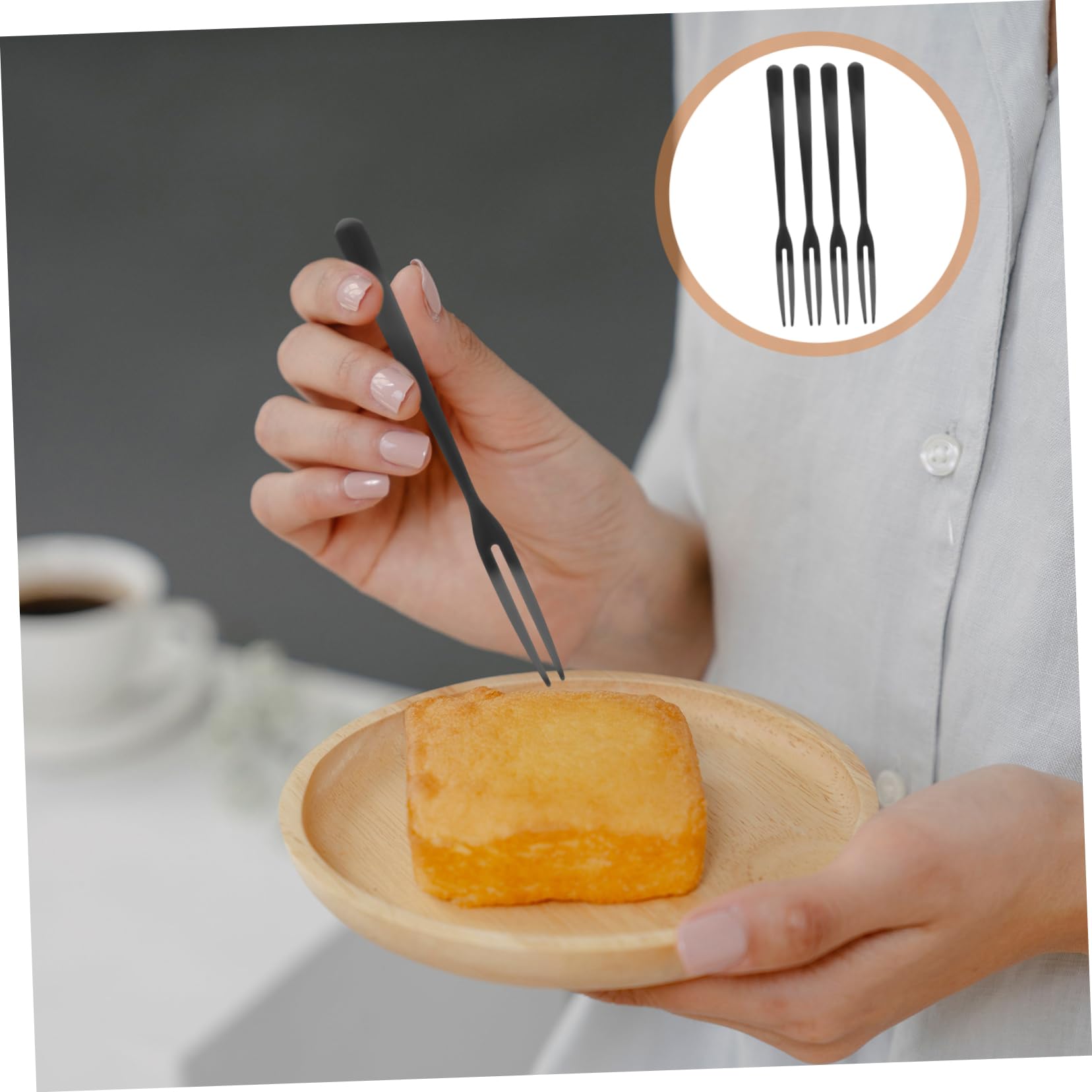 LIFKOME Lot De 3 Fourchettes À Salade En Acier Inoxydable Réutilisables Et Élégantes Idéales Pour Les Repas Raffinés Lot De 10 Pièces