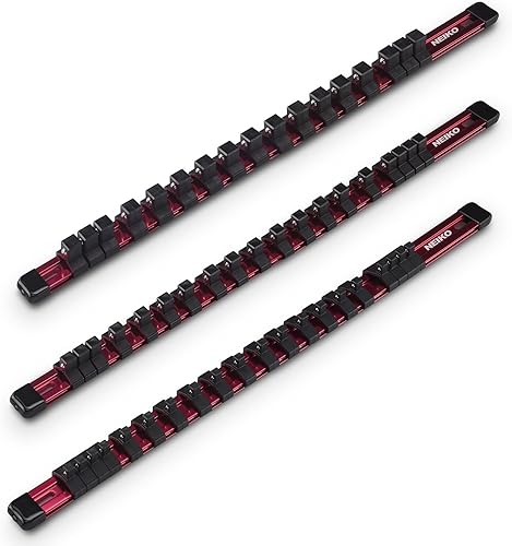 Miniatura 7 de NEIKO 03973A - Soporte magnético para enchufes, unidad de 14 pulgadas, bandeja de enchufes poco profundos y profundos, organizador de juegos de