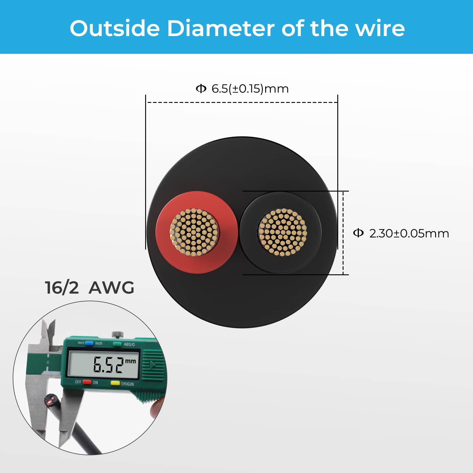 FIRMERST 16/2 Tinned Copper Insulation Electrical Wire 100 Feet
