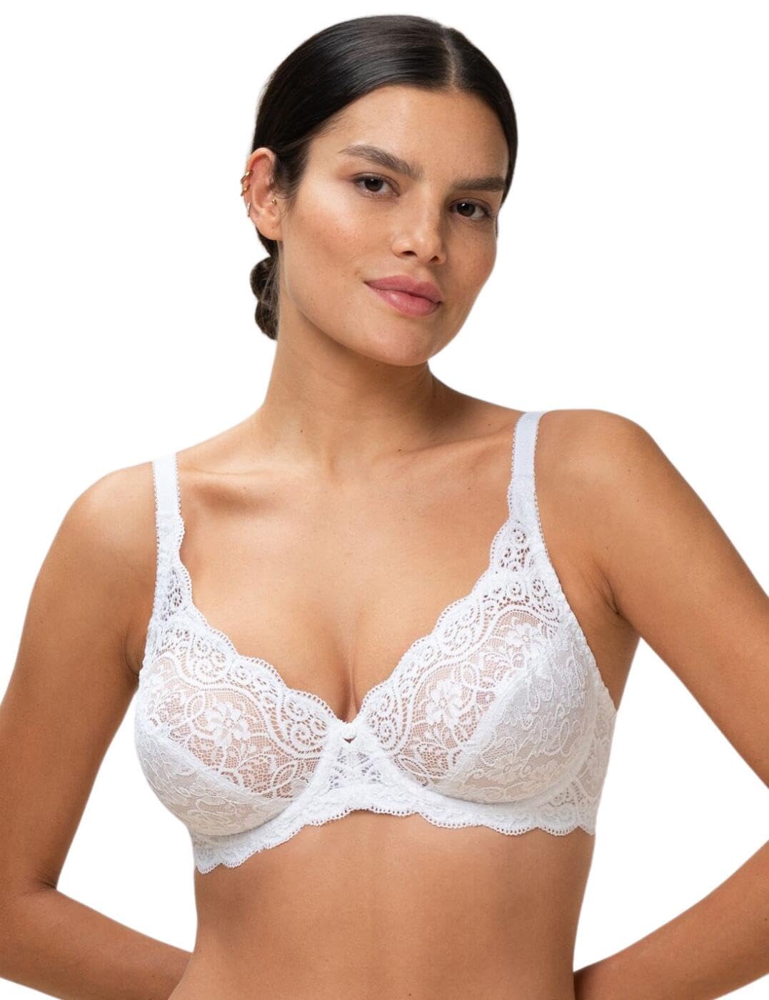 Triumph Women's Amourette 300 W X Everyday Bra, White (White 0003), 34J (Manufacturer Size:34J)