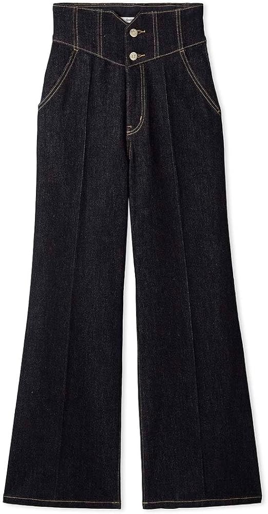 【美品】SNIDEL ハイウエストフレアデニムパンツ 00 ブラック スナイデル SNIDEL 【00サイズあり】Sustainableストレッチ