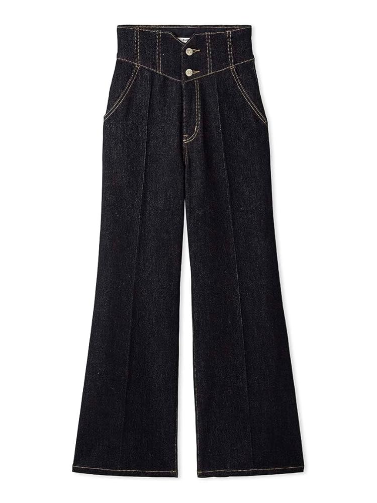 【美品】SNIDEL ハイウエストフレアデニムパンツ 00 ブラック デニム｜SNIDEL(スナイデル)の通販サイト【公式】