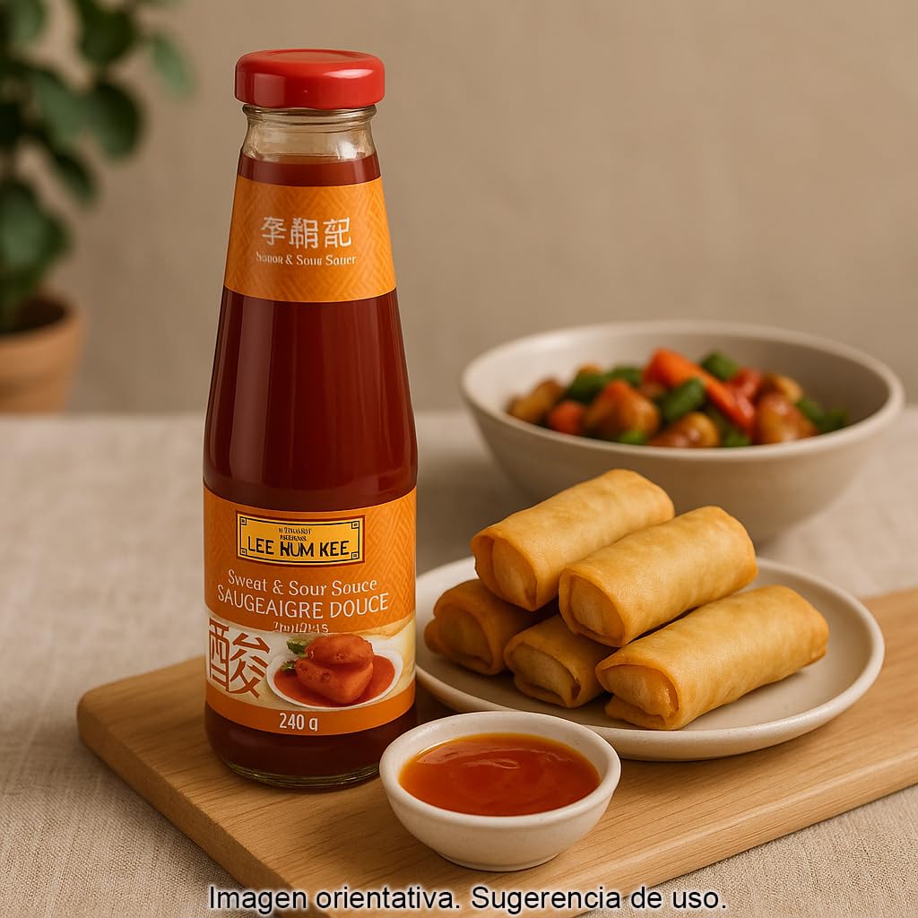 Salsa agridulce estilo chino 240 g en botella de vidrio