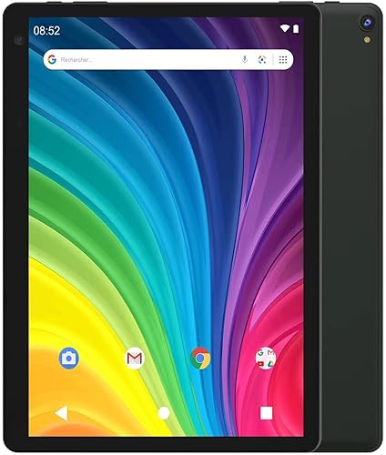 Tableta Android, tabletas de 10 pulgadas, 2 GB+32 GB, soporte de tableta de computadora de 512 GB expandido, cámara de 2 MP + 8 MP, pantalla IPS,