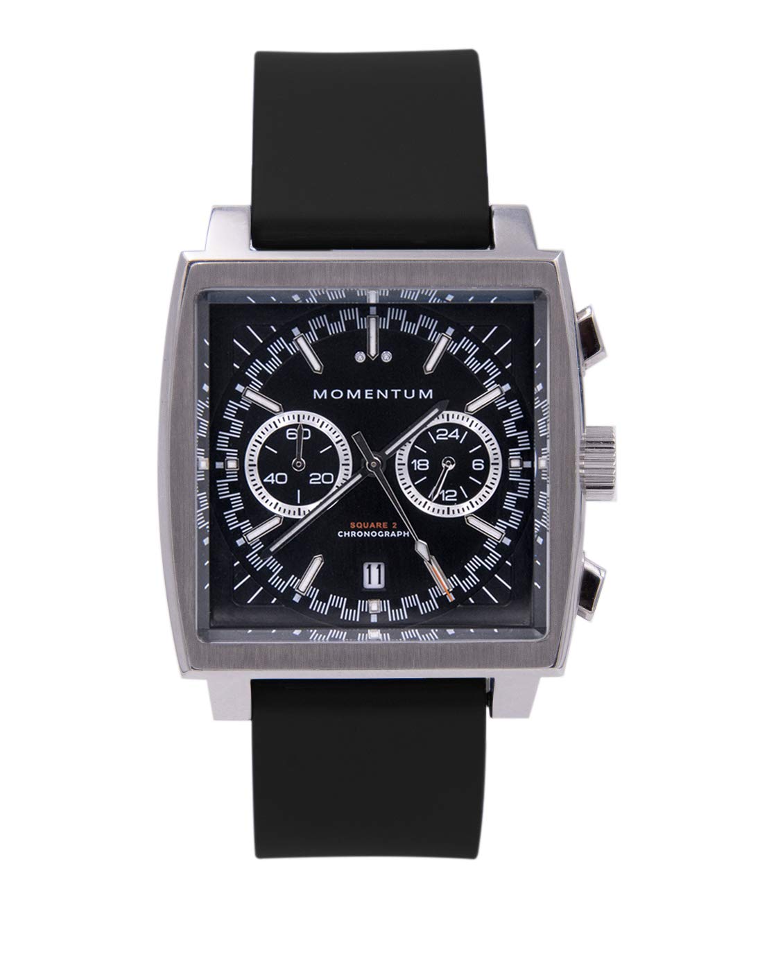 Momentum's Men Square 2 Chronograph | 100M / 330FT Water Resistant | 2-Eyed Chronograph | Sapphire C
