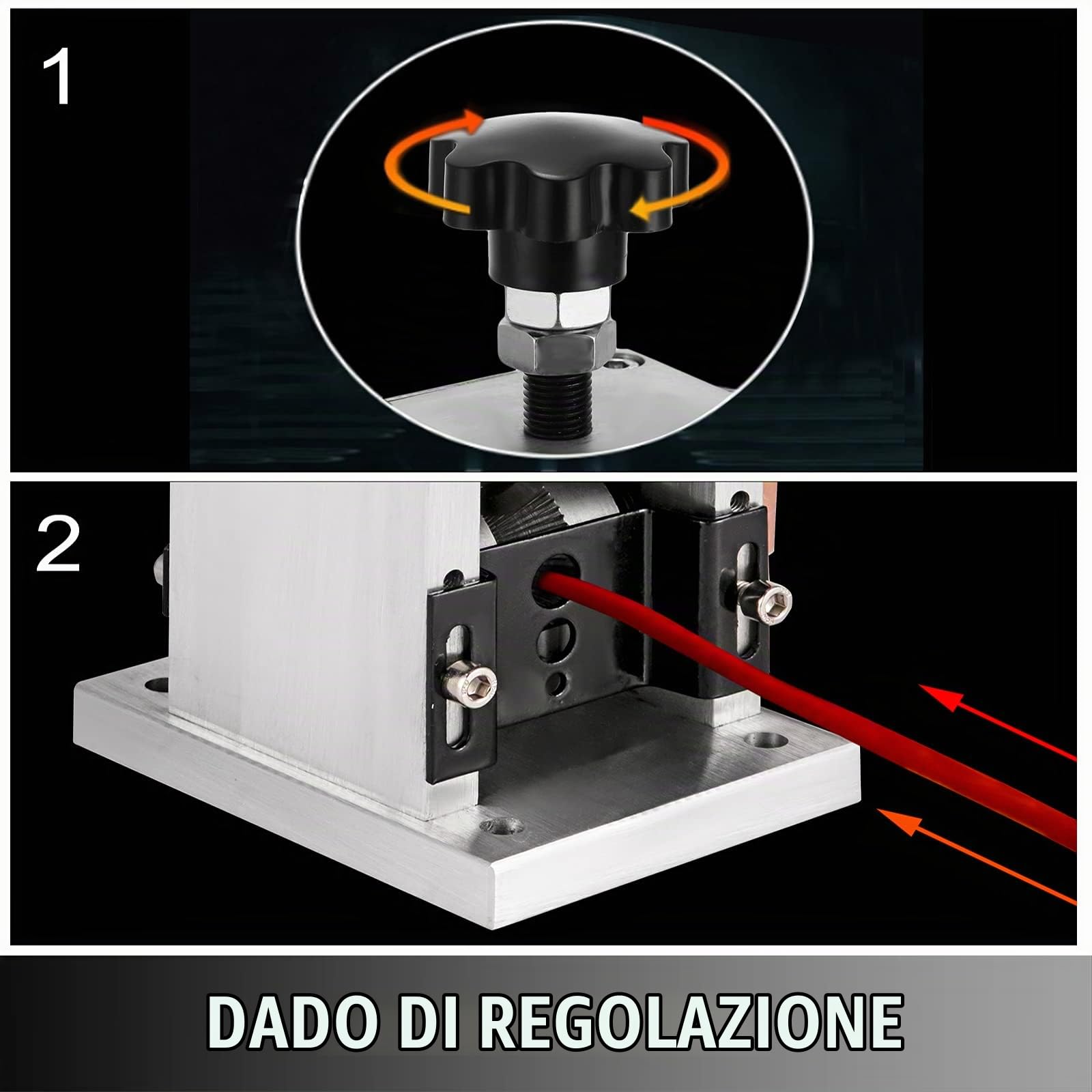 Happybuy Macchina Spelafili Manuale, 5,85 kg SD-25 Spelafili con Impugnatura Manuale in Lega di Alluminio per La Lavorazione di Cablaggi, Lavorazione di Cavi Aerospaziali, Elaborazione di Linee Dati
