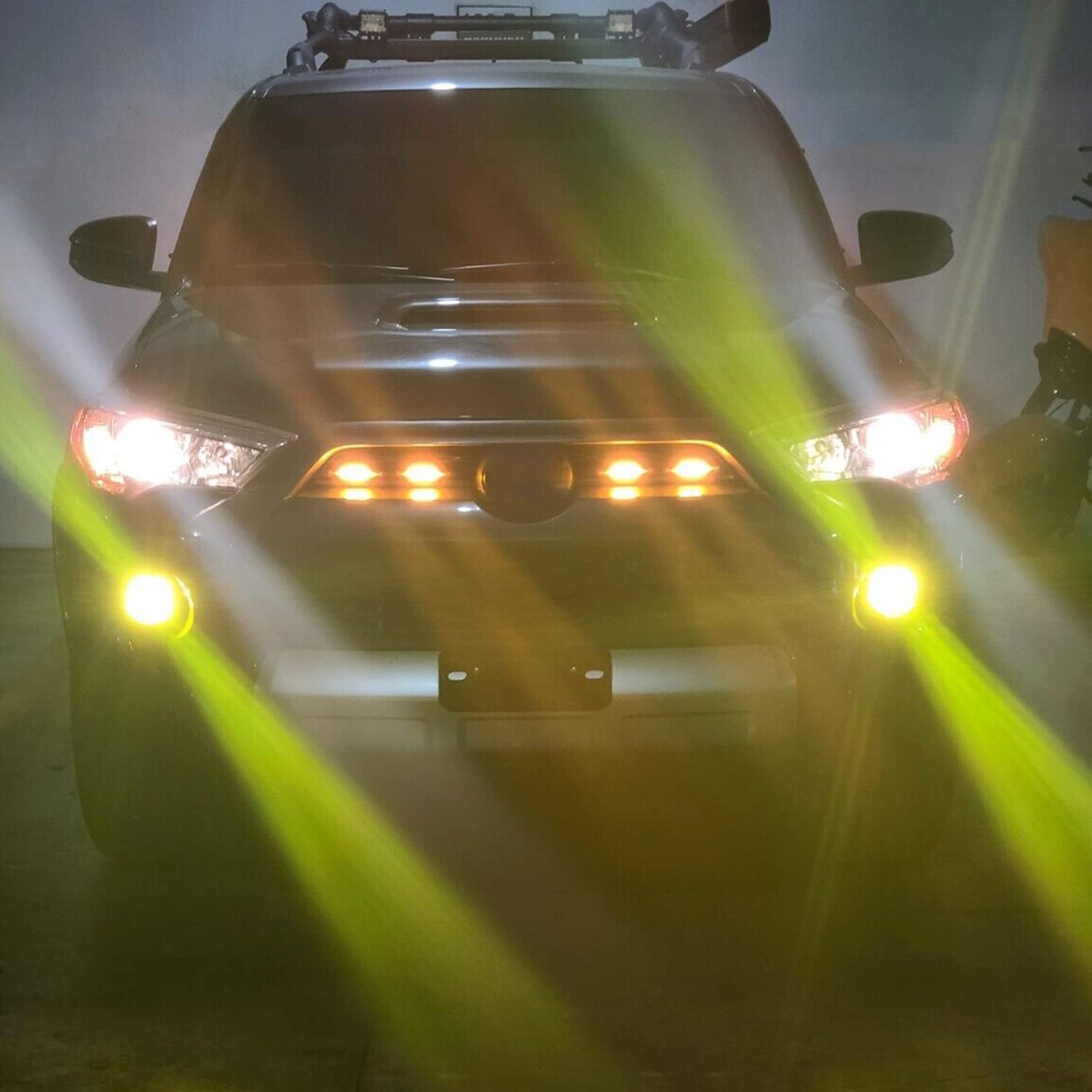 HECASA LED Fog Lights Pair Compatible with 2012-2023 Toyota Tacoma & 10-22 4Runner & 14-22 Tundra Fog Lamps (Left&Right)