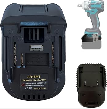 Battery Adapter for Ridgid for AEG 18V Lithium Battery Converter to for Makita 18V BL1830 BL1840 BL1850 Battery Cordless Tools Drill AR18MT