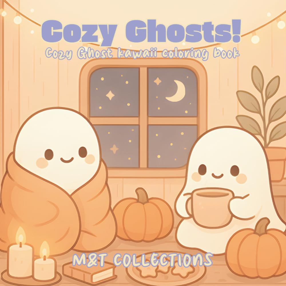 Cozy Ghost: Cozy Ghost kawaii coloring book