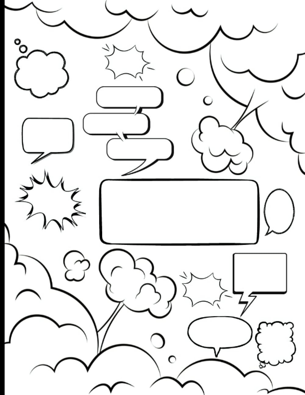 Blank Comic Book: Create Your Own Comic Book with 100 Different Templates, Blank Comic Strip for Kids, Teens, and Adults