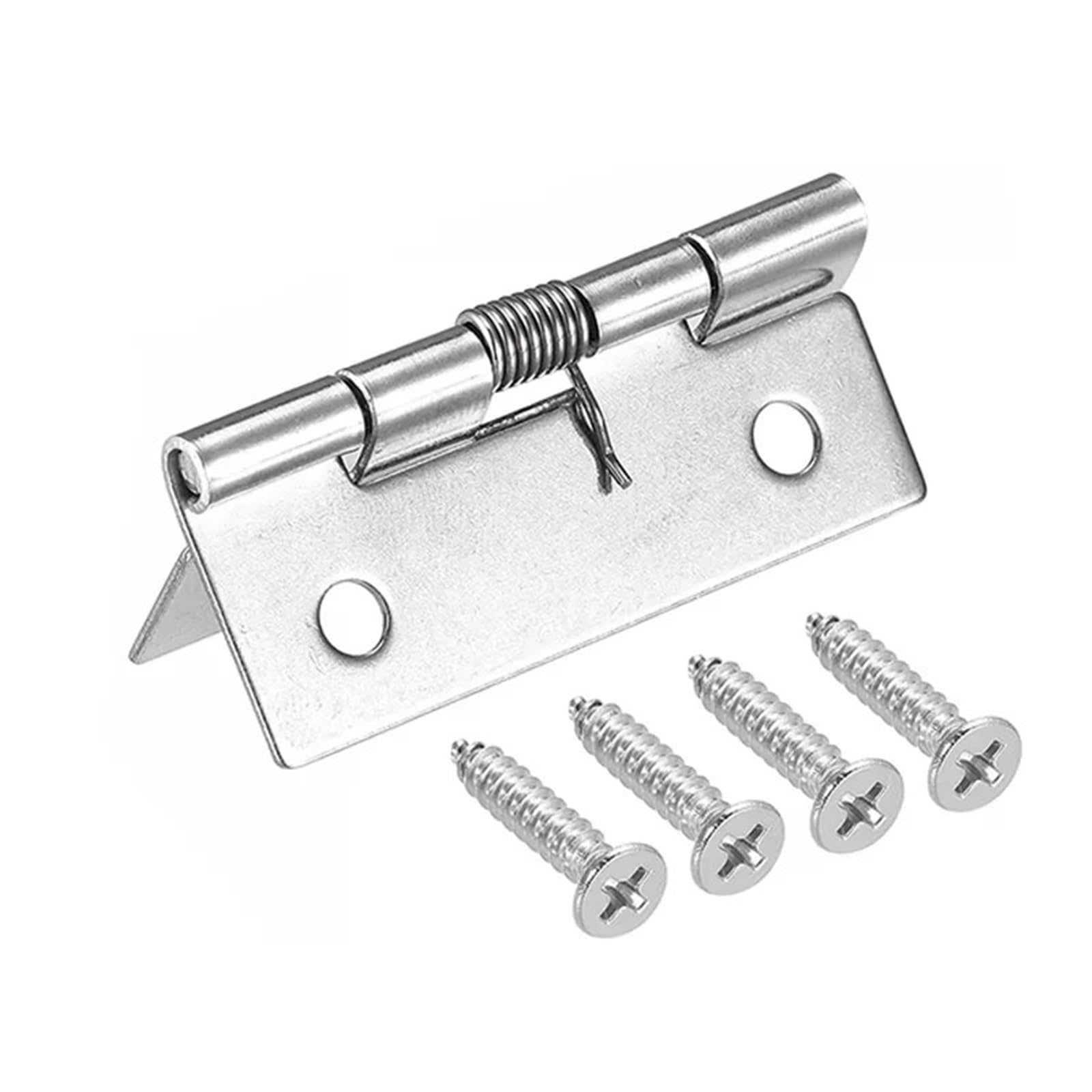 Charnière à ressort automatique 75mm inox 304 anti-corrosion meuble