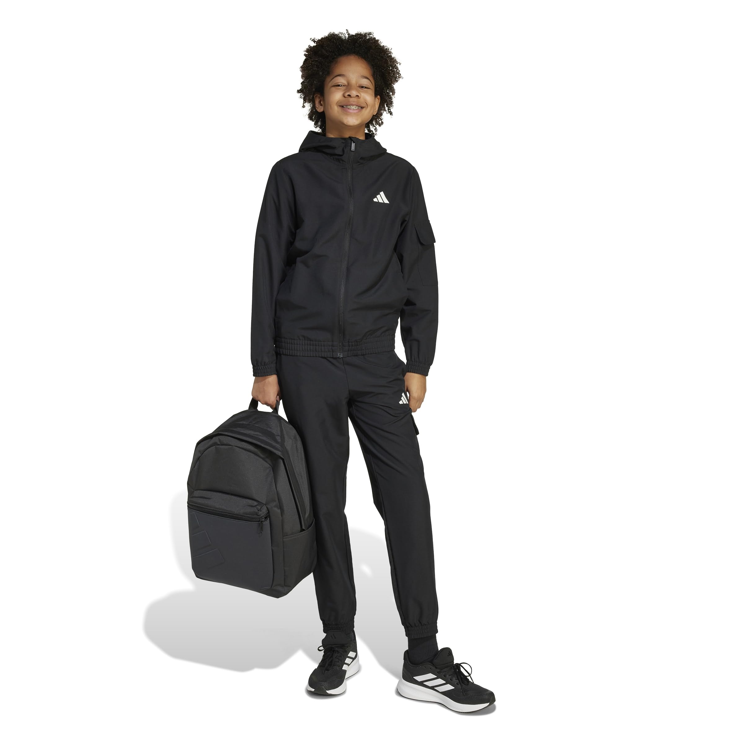 adidas Unisex Kinder Junior Woven Cargo Tracksuit