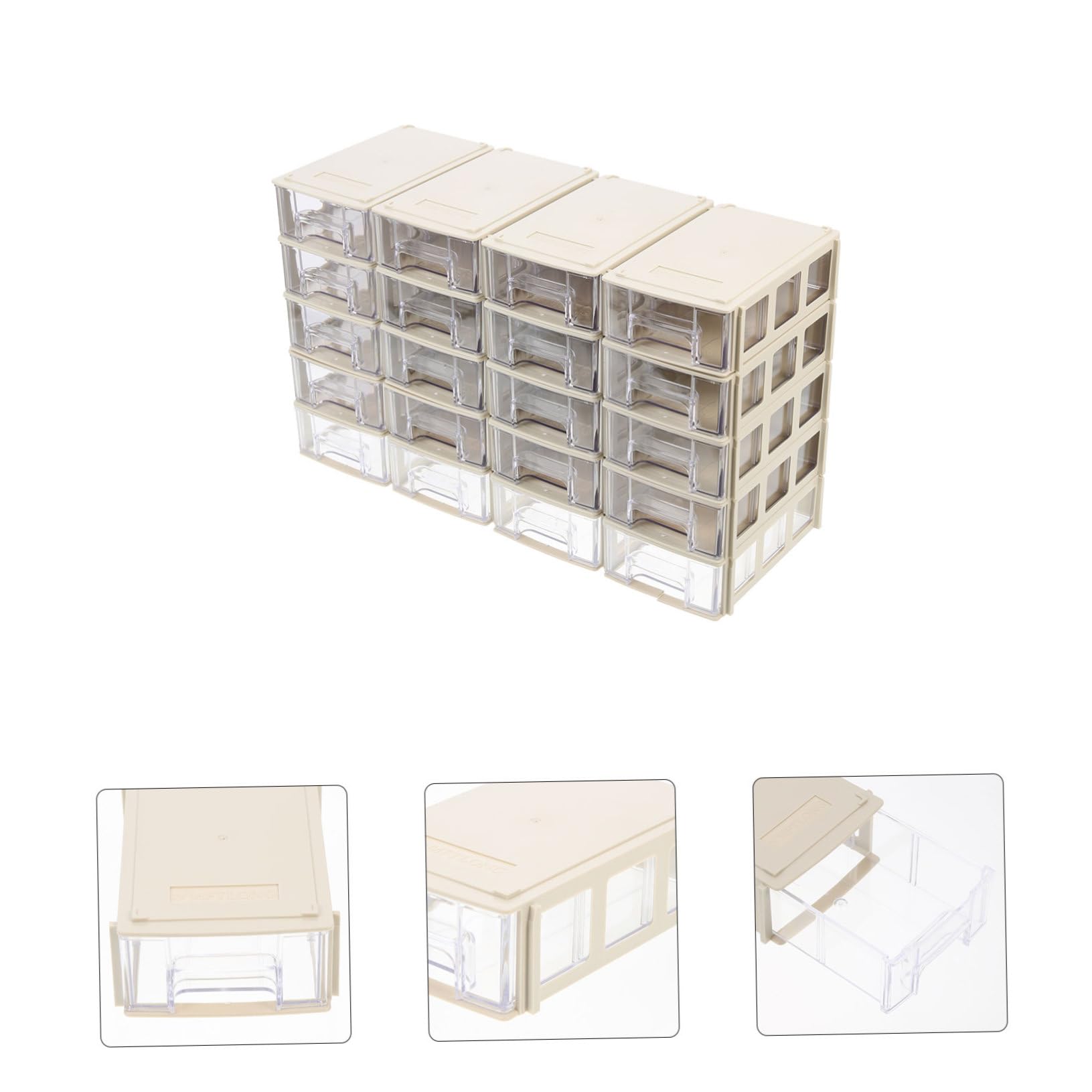 IMIKEYA 20sets Stoccaggio Per Componenti Elettronici Scomparti Trasparenti Organizer Per Piccole Per e Hobby Design e