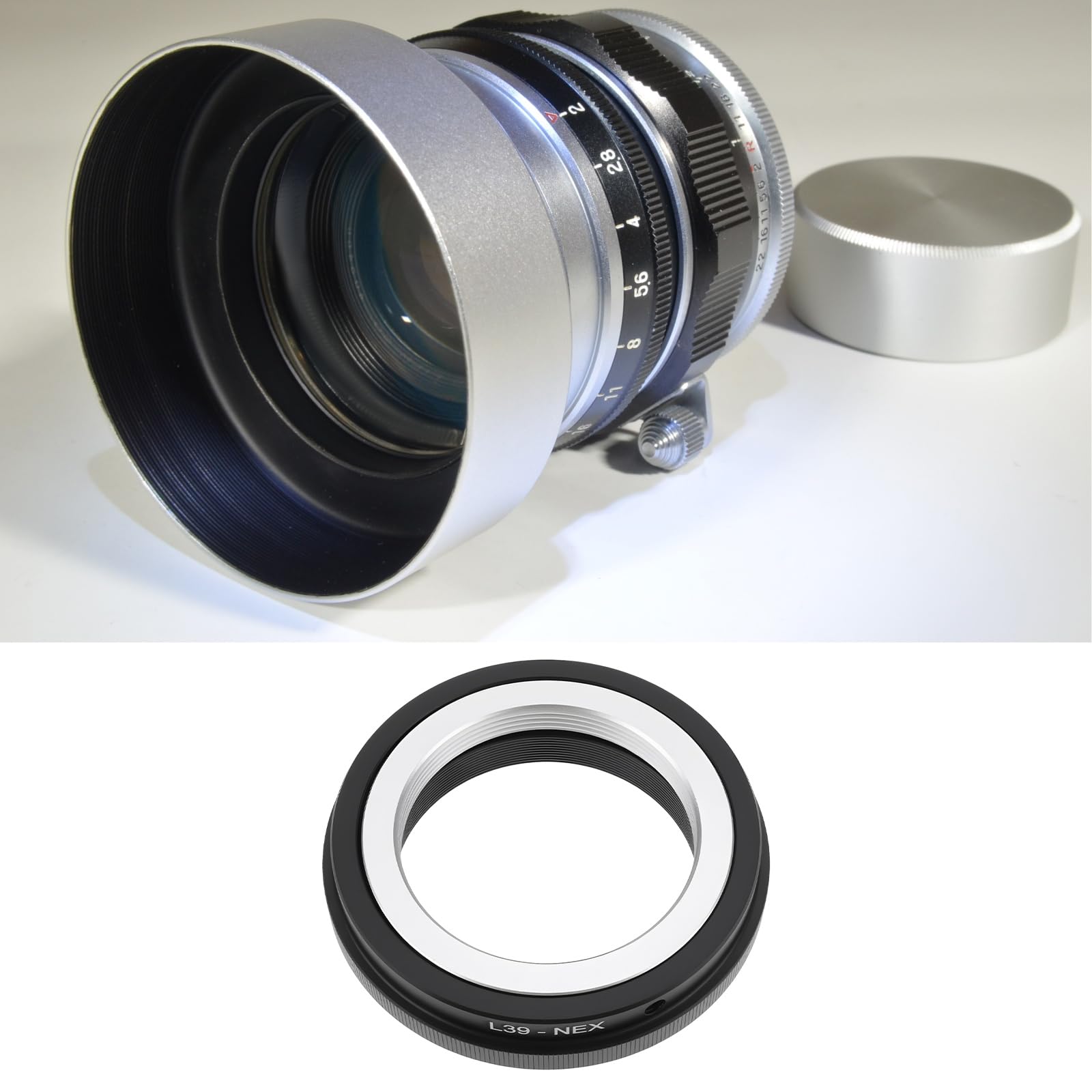 Adattatore per obiettivo L39 M39 compatibile con Leica L39 M39 ad anello adattatore E-Mount compatibile con Sony