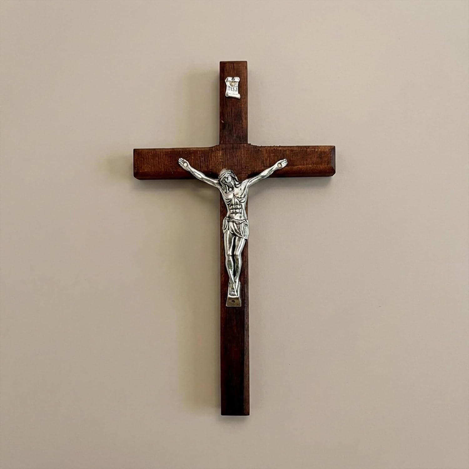 MGXJXPY Catholic Crucifix Wall Cross Wood Decor Decoration Baptismal Gifts