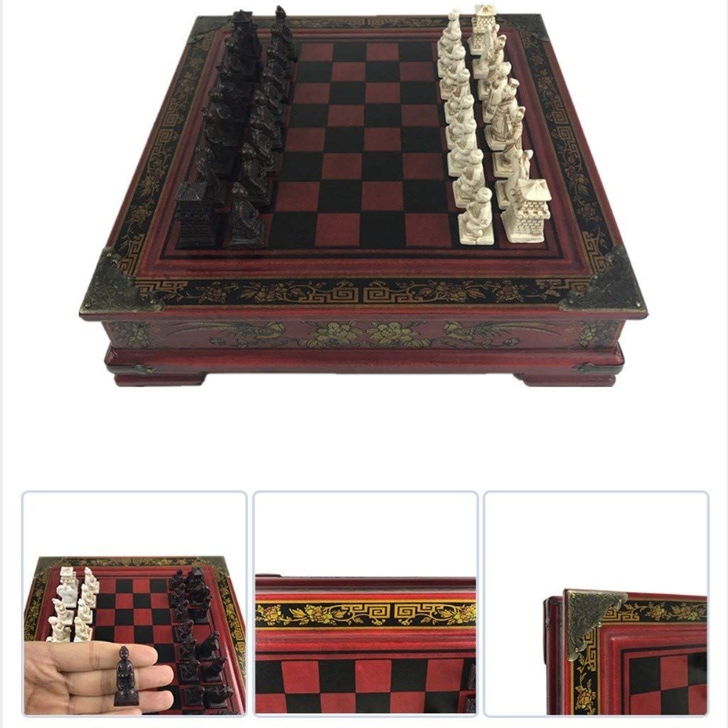 Jeu d'Échecs & Échiquier en Bois de Luxe - Thème La Guerre de Troie – L