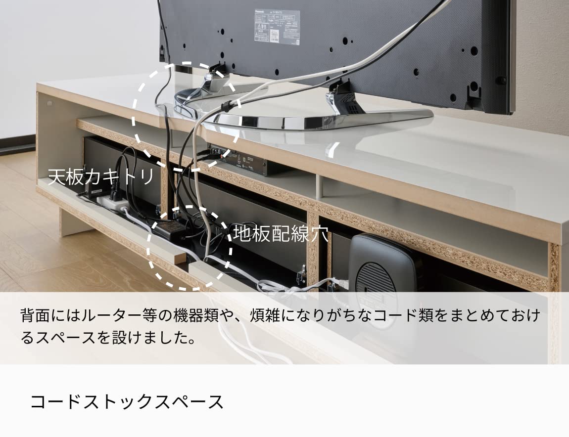Amazon｜パモウナ(Pamouna) テレビ台 幅180cm 50 55 60 65 インチ対応 