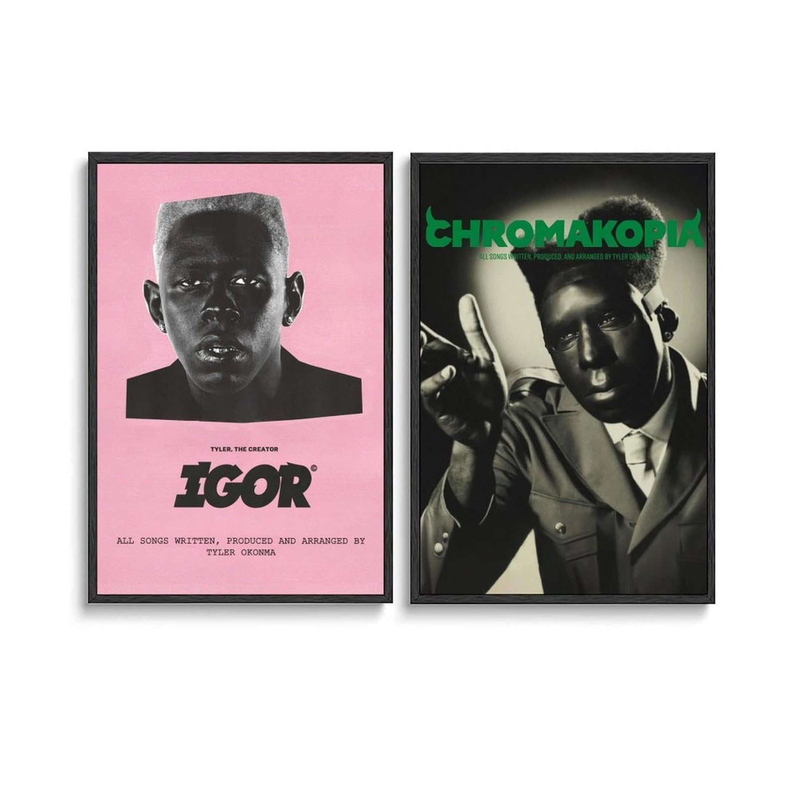 2 PCS Tyler Poster The Creator Posters for Room Aesthetic Canvas Wall Art Bedroom Decor 12x18inch(30x45cm)