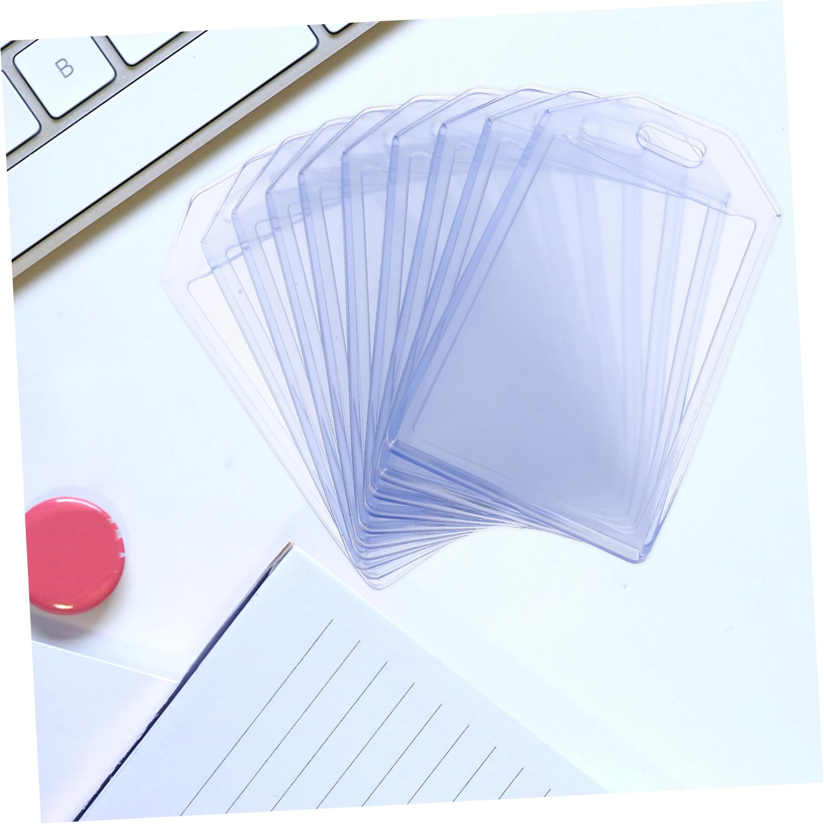 Etichette Identificative per Bagagli 10 Pezzi Pvc per Viaggio | Inserto per Business Card e Id Card, Design, Fissaggio Semplice e Protezione dei Documenti