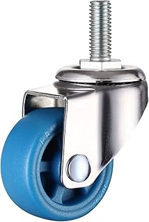 nezih Ruedas giratorias de 360 ​​Grados, 1/4 Uds., Ruedas de Goma, Ruedas Azules sin Ruido for Carrito de la Compra, Rueda giratoria de 1/1, 25/1, 5/2 Pulgadas (Color : B1245, Size : 1PC 2 Inch)