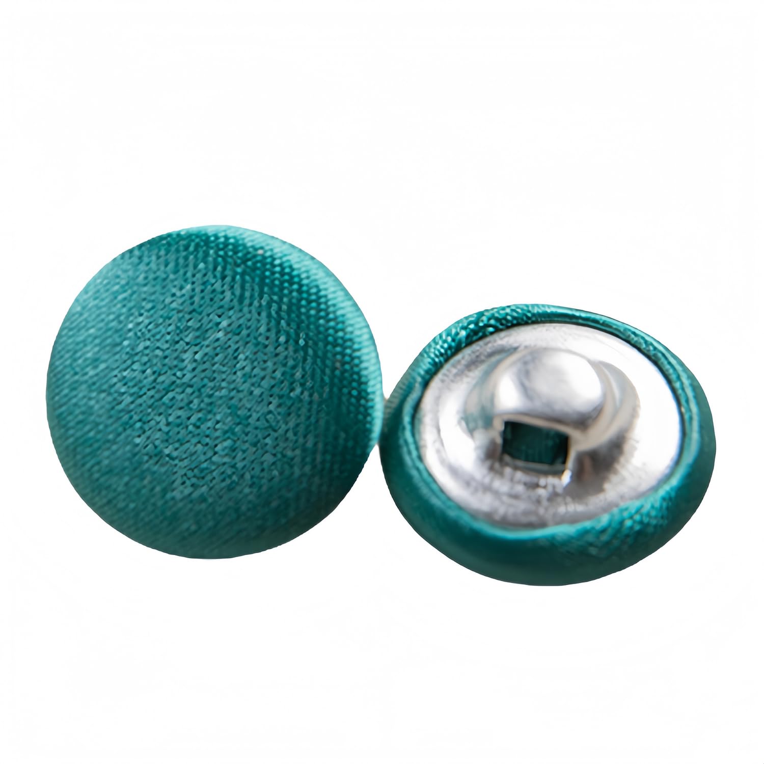 10 Pcs Satin Covered Metal Shank Buttons Cloth Buttons for Wedding Dress Tuxedo Suits