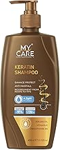 My Care Professional Keratin Hair Smoothening Shampoo 400ml |Salon-Like Smooth Hair 95% | Up To 72H Frizz Control | With Keratin Protein and Argan Oil | Vitamin E & Provitamin B5 | Damage Protect | Anti Hair fall | pH Balanced & Sulphate Free. 400ml