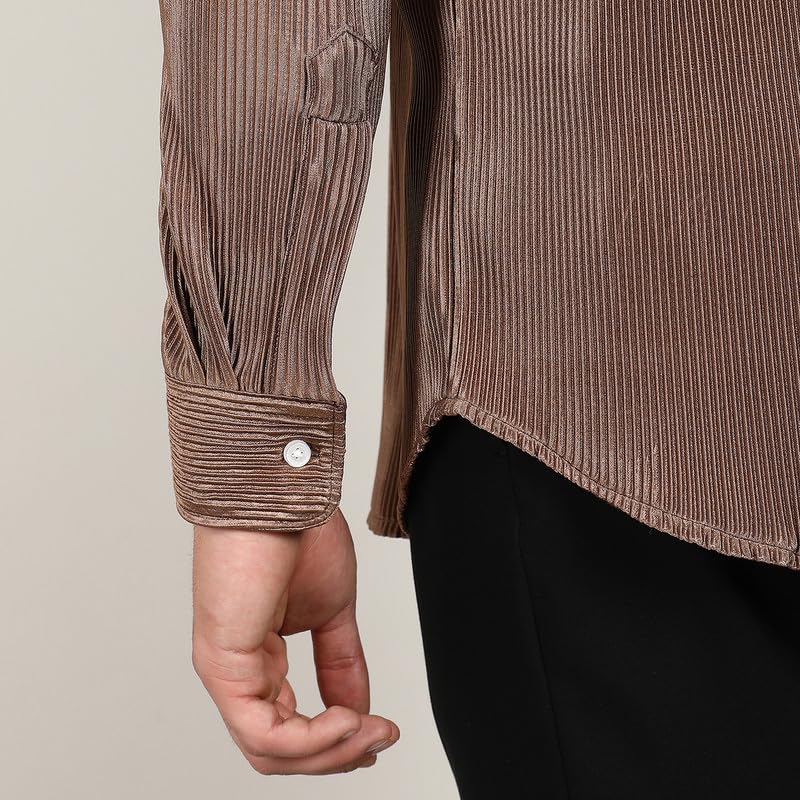 Image of CAHOOT Men's Shirt for Casual Wear | Spread Collar | Short Sleeve | Regular Fit | Button Closure | Shirt Crafted with Comfort Fit for Casual Wear