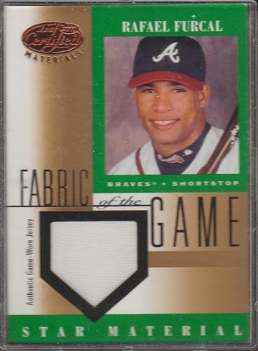 2001 Leaf Certified Rafael Furcal Braves Game Used Jersey Baseball Card #FG-96